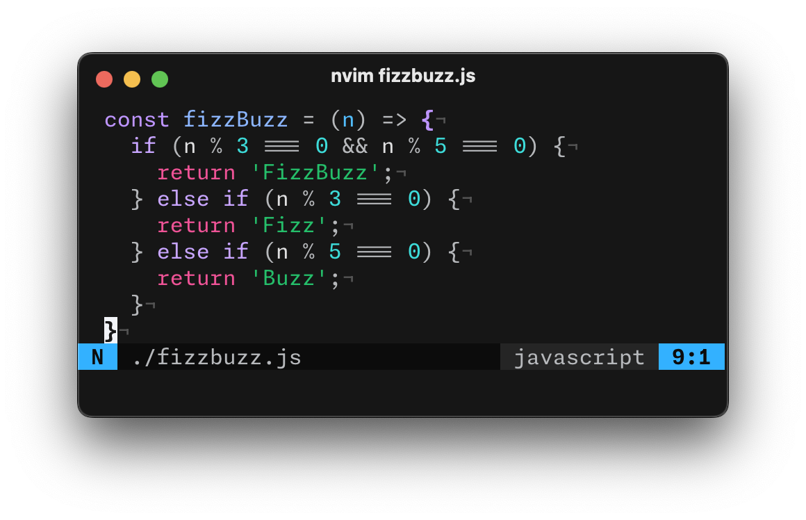Fizzbuzz with ligatures